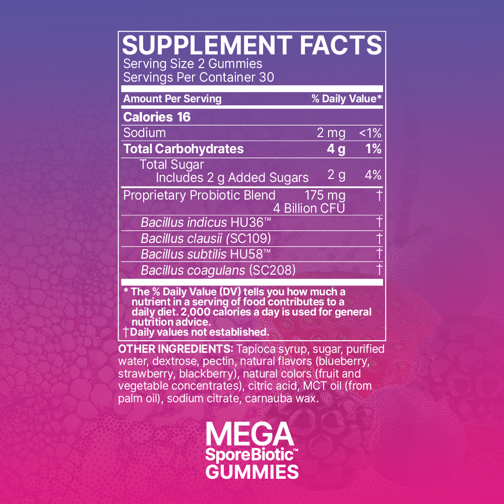 Mega SporeBiotic GUMMIES 60