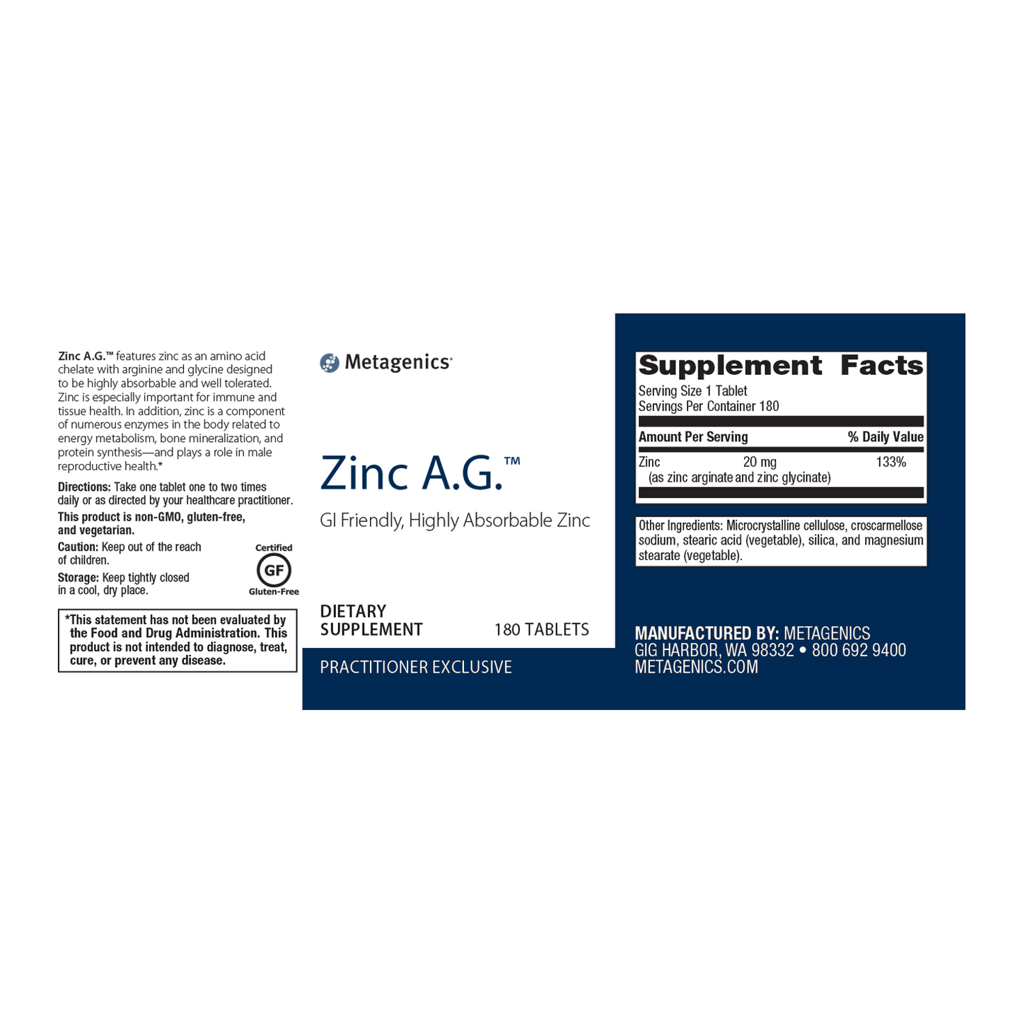 Zinc AG 180ct