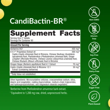 Metagenics Candibactin BR 180 Tablets