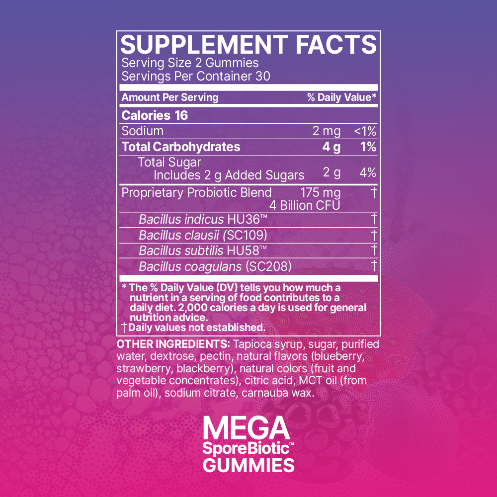 MegaSporeBiotic GUMMIES 60