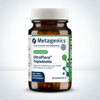 Metagenics UltraFlora Triplebiotic with Akkermansia 30 Capsules