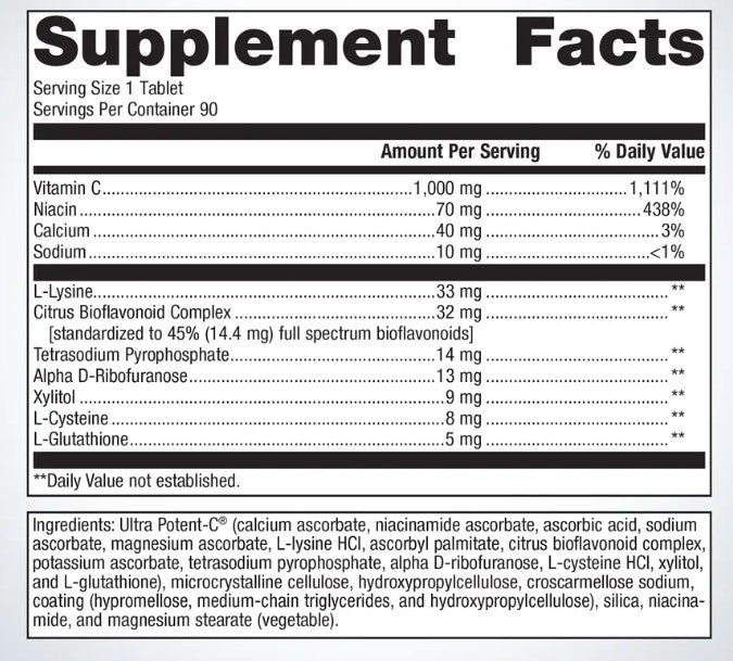 Metagenics Ultra Potent C 1000