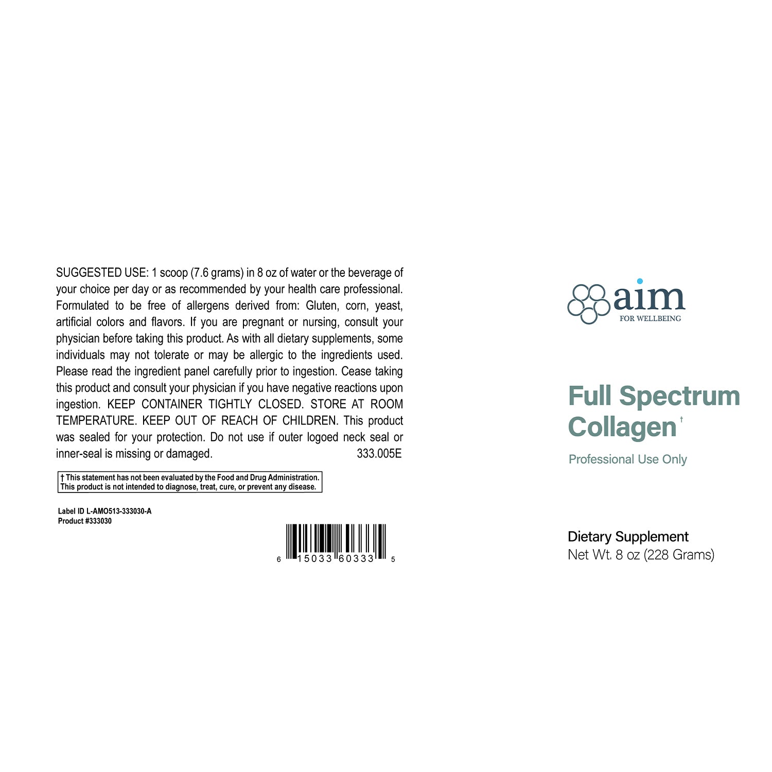 Full-Spectrum Collagen – Aim For Wellbeing