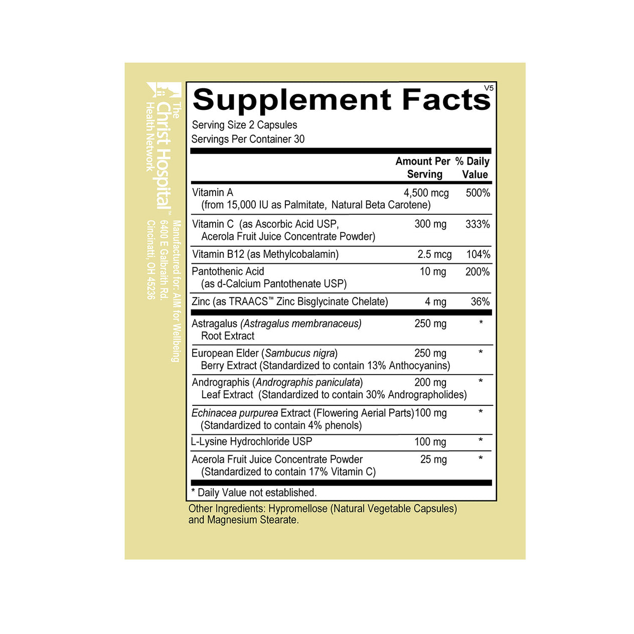 Fundamental Acute Immune Support