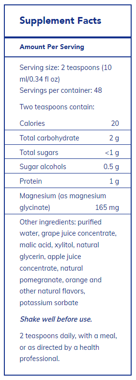 Pure Encapsulations Magnesium Glycinate Liquid