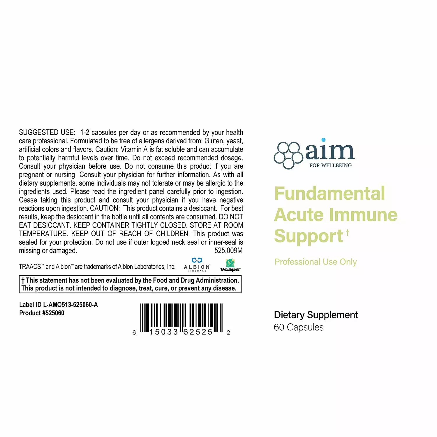Fundamental Acute Immune Support