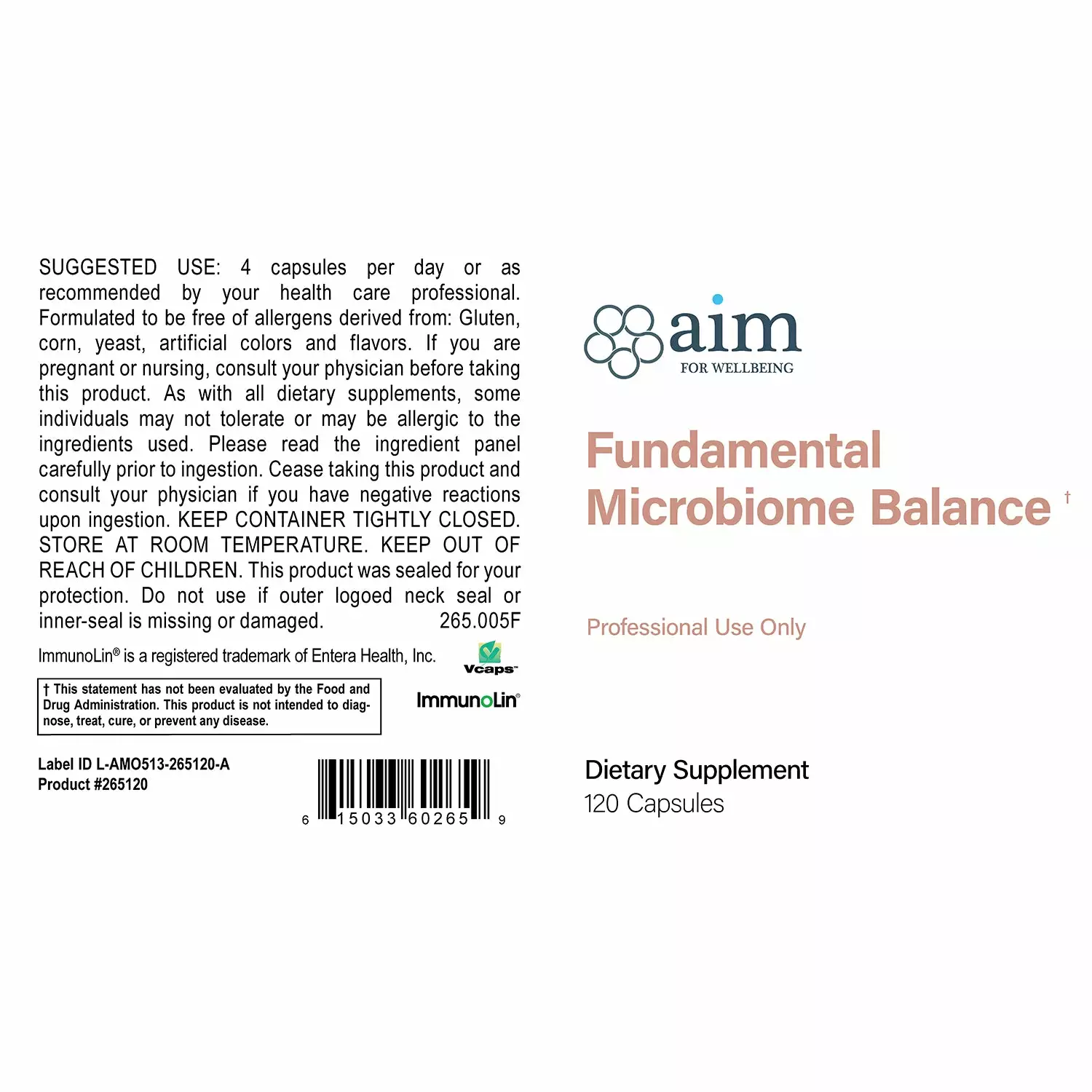 Fundamental Microbiome Balance Capsules