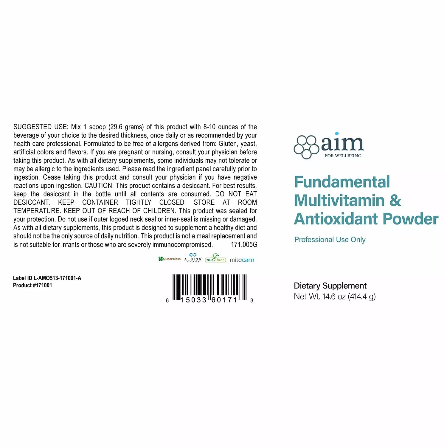 Fundamental Multivitamin & Antioxidant Powder