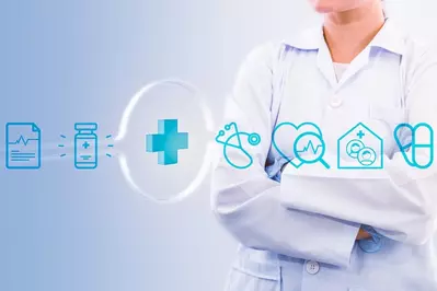 healthcare provider and health concept icons