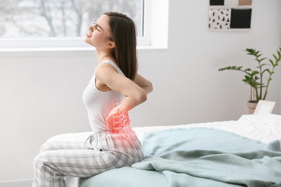 woman with back pain